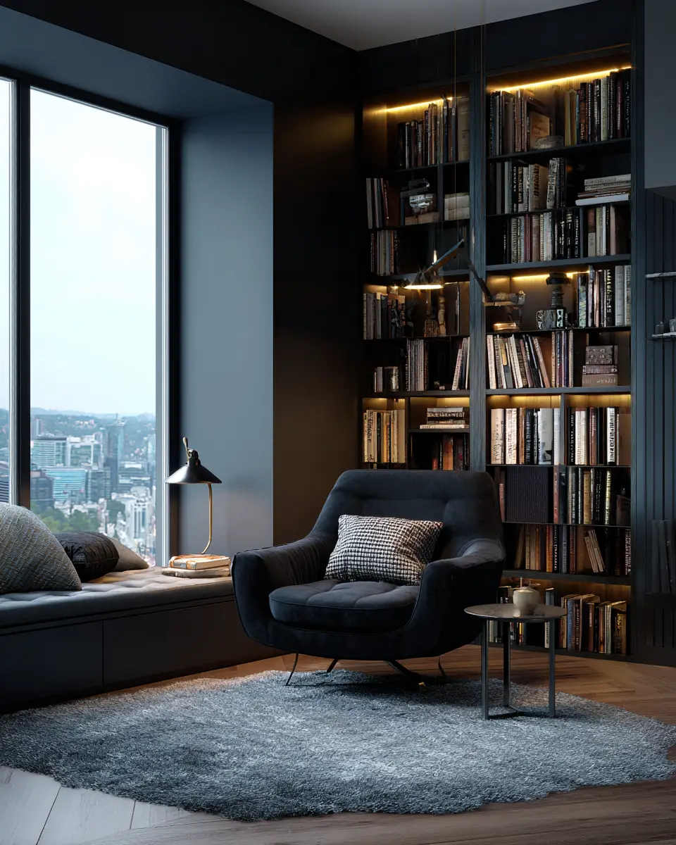 Black Modern Living Room Decor Ideas