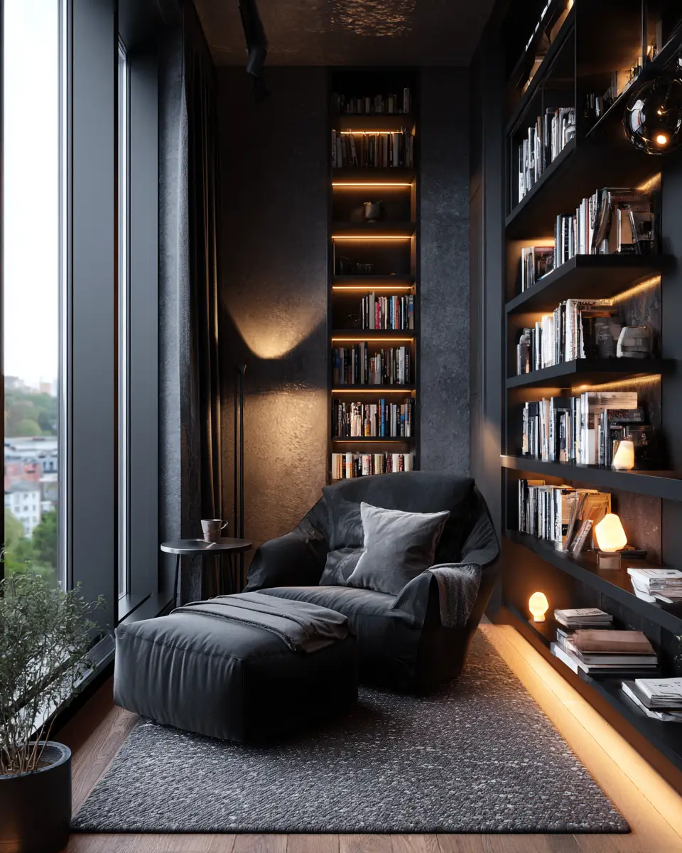 Black Modern Living Room Decor Ideas
