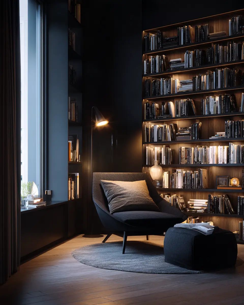 Black Modern Living Room Decor Ideas