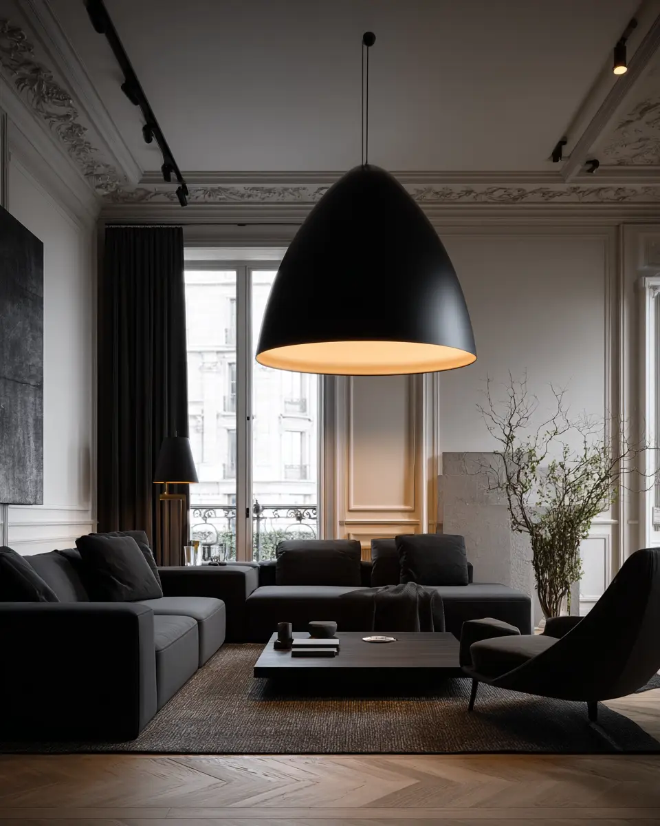 Black Modern Living Room Decor Ideas