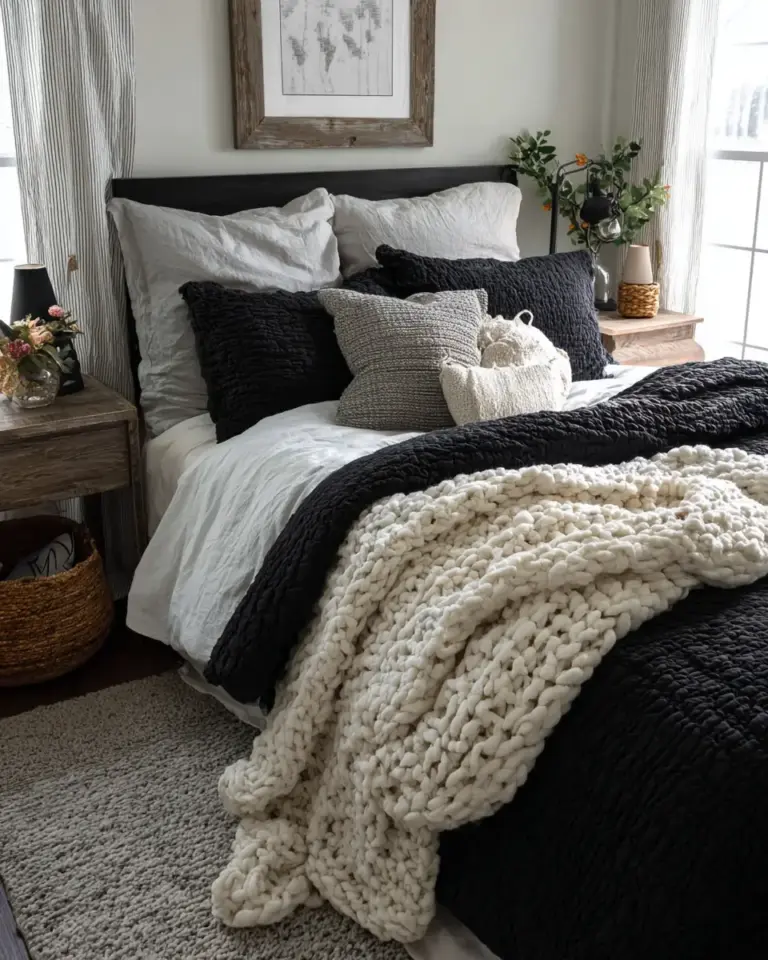 Black Rustic Bedroom Decor Ideas - Featured