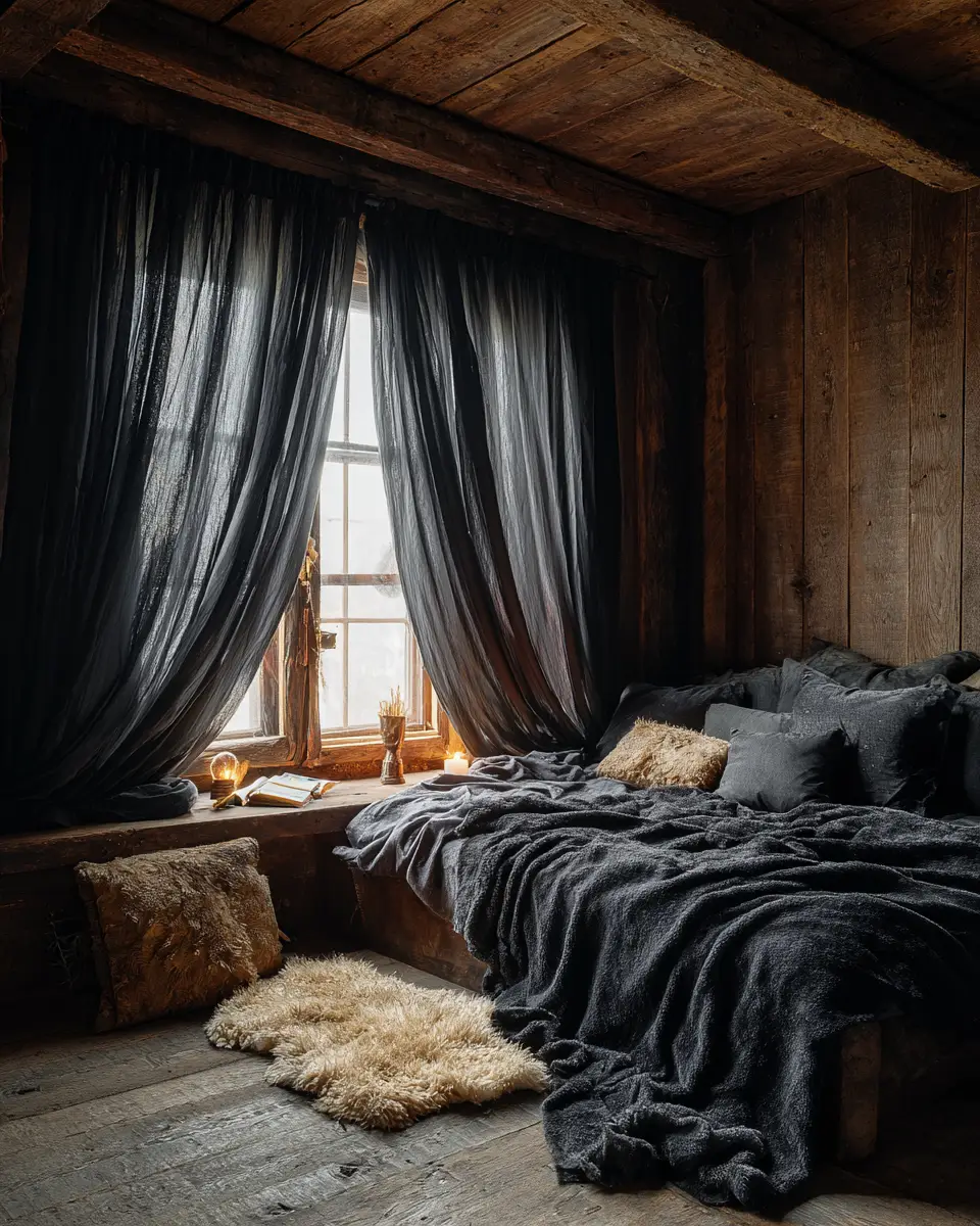 Black Rustic Bedroom Decor Ideas