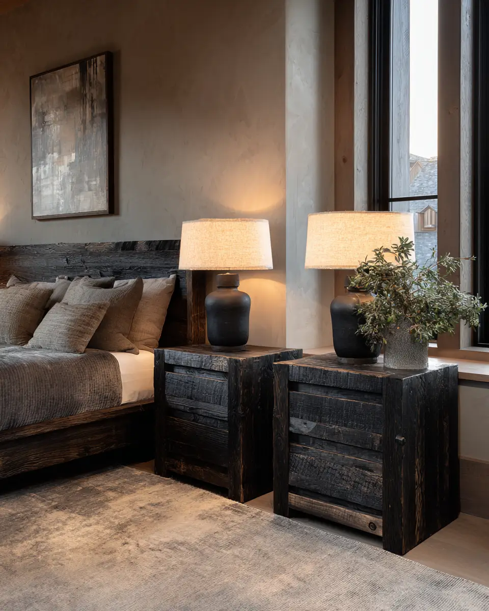 Black Rustic Bedroom Decor Ideas