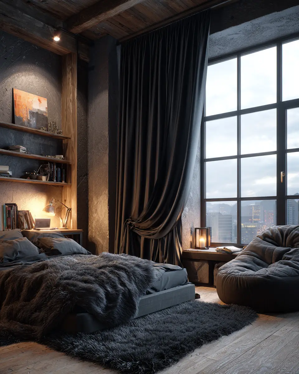 Black Rustic Bedroom Decor Ideas