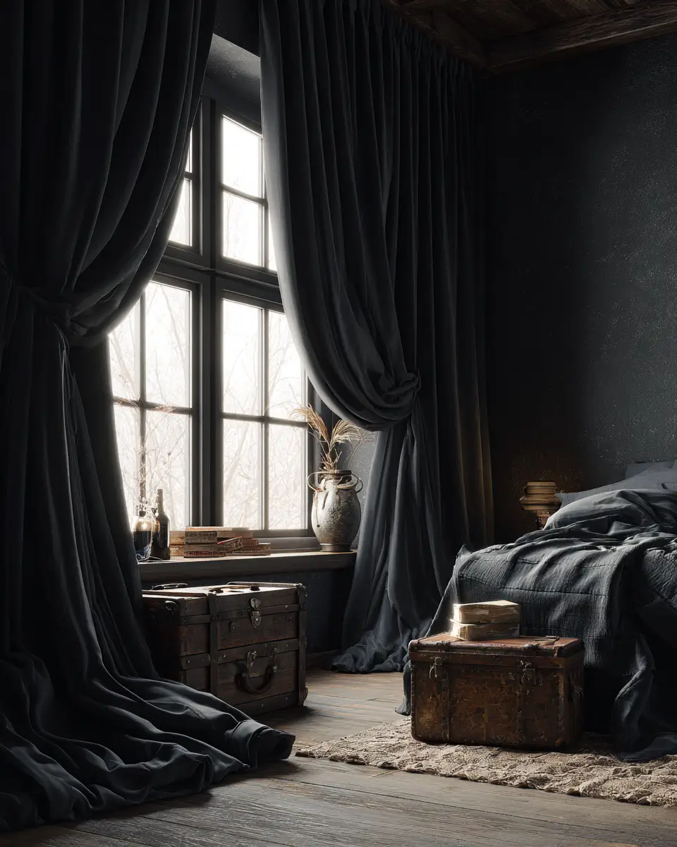 Black Rustic Bedroom Decor Ideas