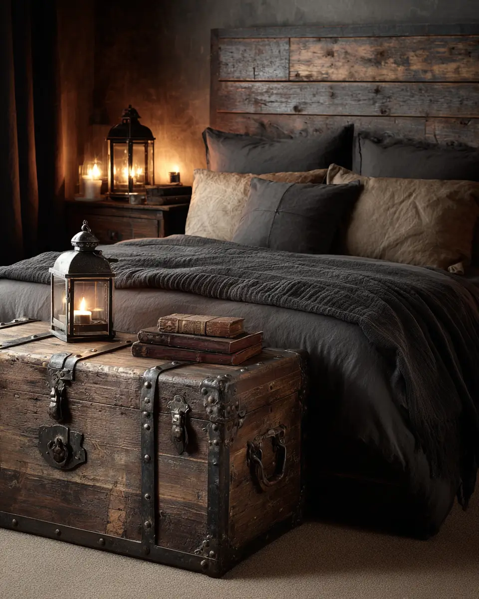 Black Rustic Bedroom Decor Ideas