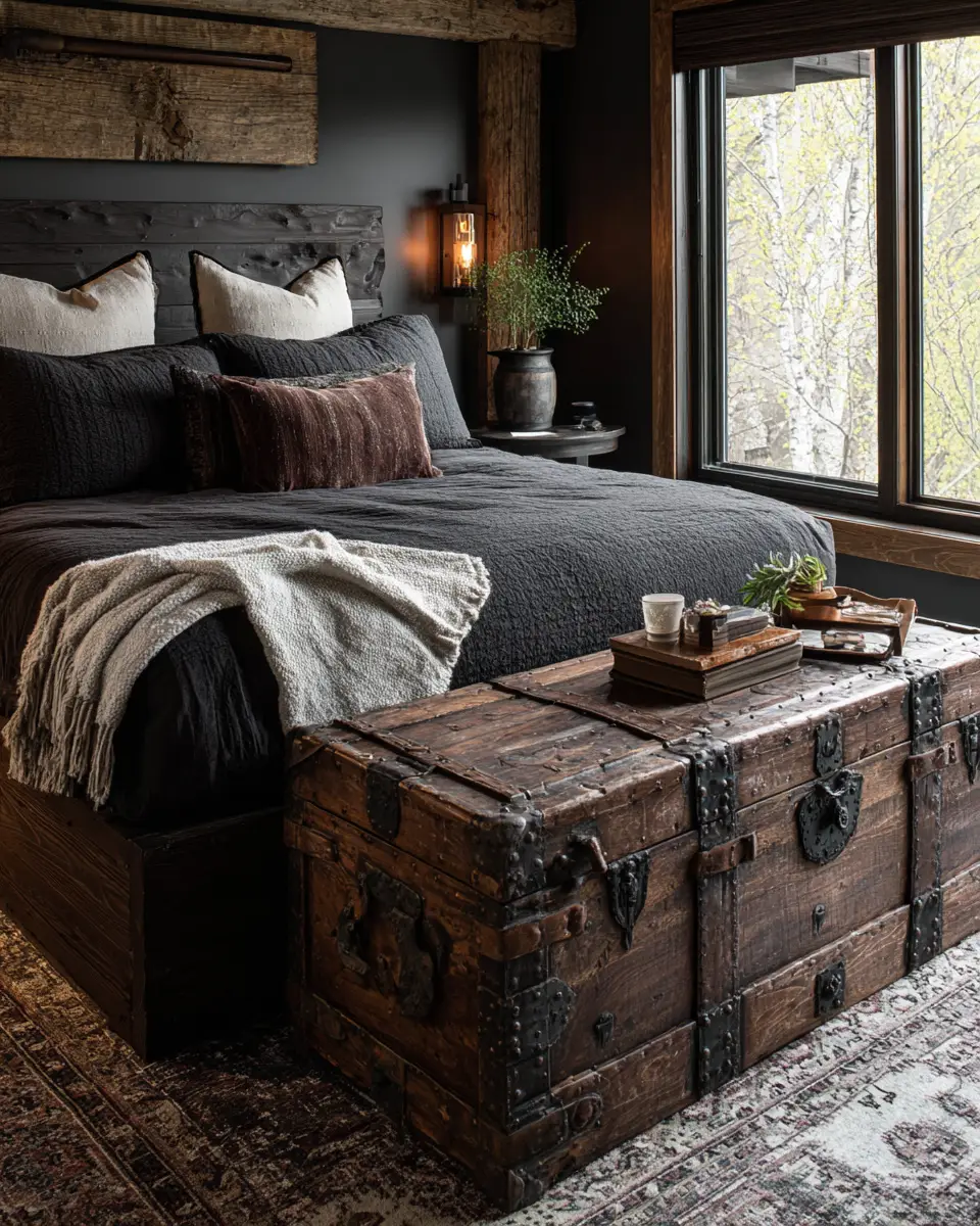Black Rustic Bedroom Decor Ideas