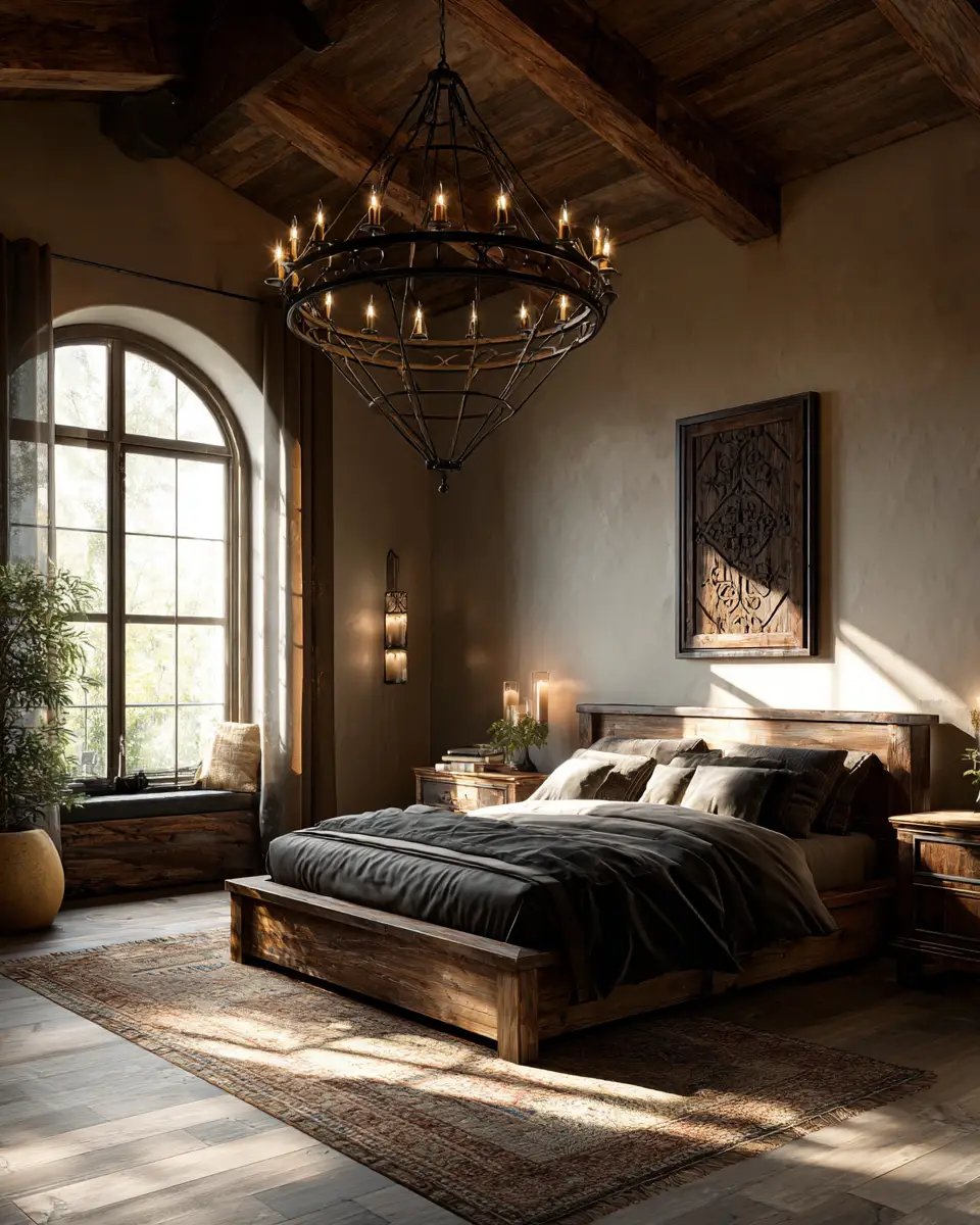 Black Rustic Bedroom Decor Ideas