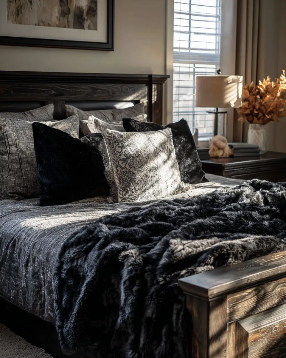 Black Rustic Bedroom Decor Ideas