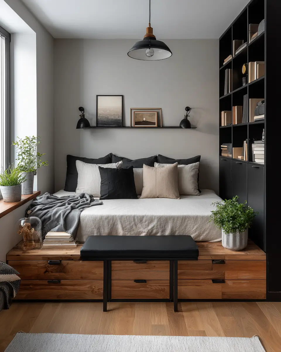 Black Scandinavian Bedroom Decor Ideas