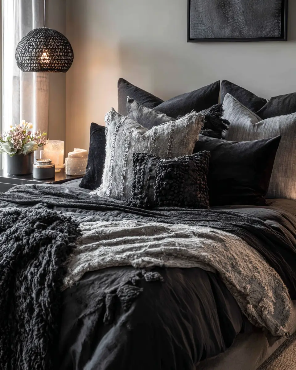 Black Scandinavian Bedroom Decor Ideas
