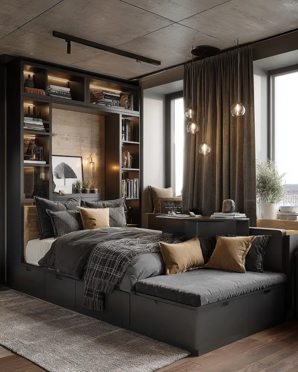 Black Scandinavian Bedroom Decor Ideas