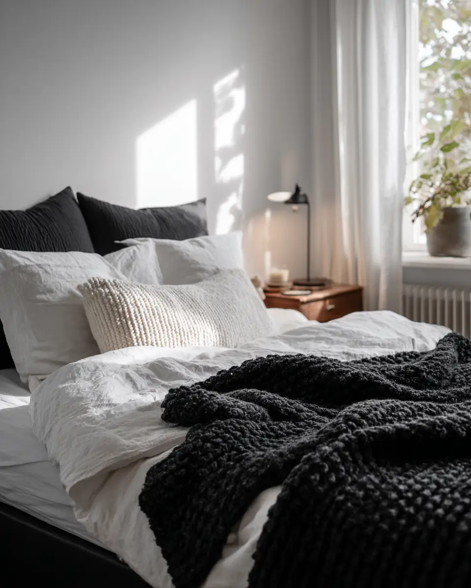 Black Scandinavian Bedroom Decor Ideas