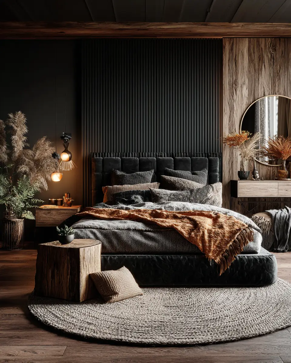 Black Scandinavian Bedroom Decor Ideas
