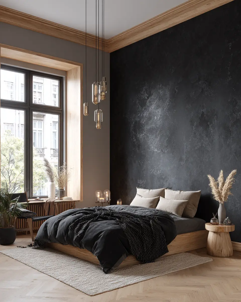 Black Scandinavian Bedroom Decor Ideas