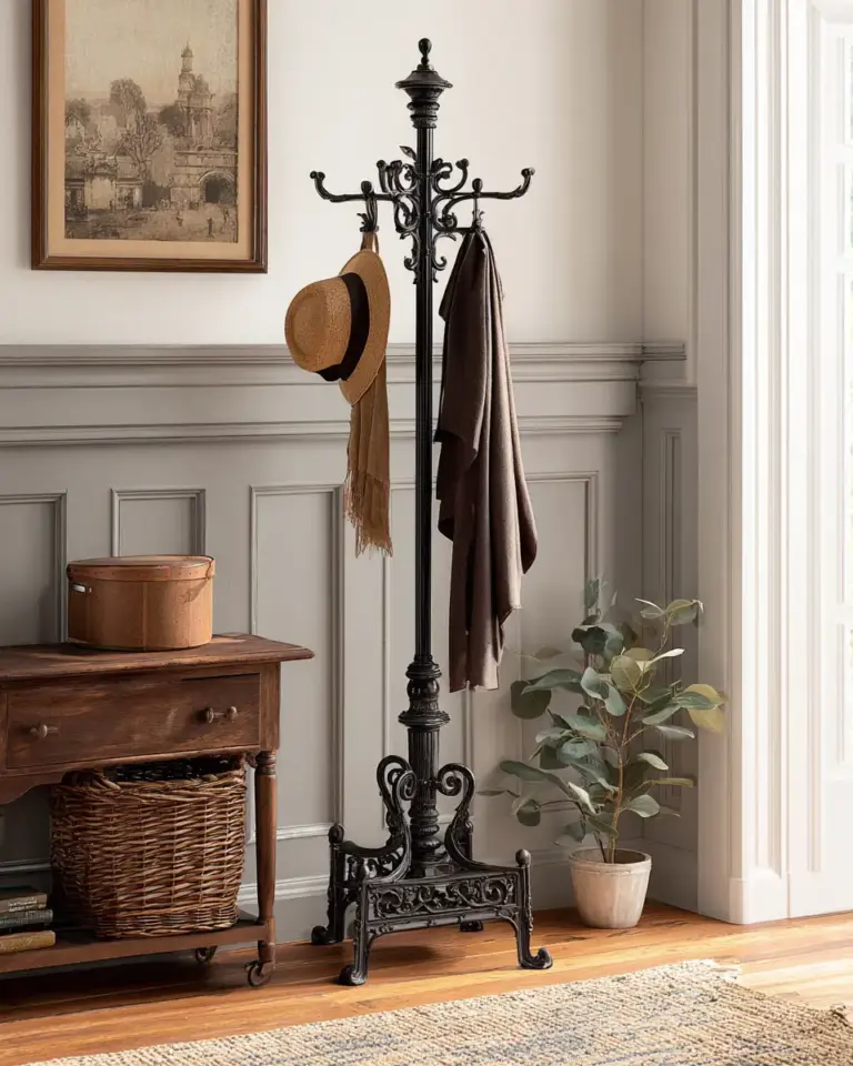 Black Traditional Entryway Decor Ideas - Featured