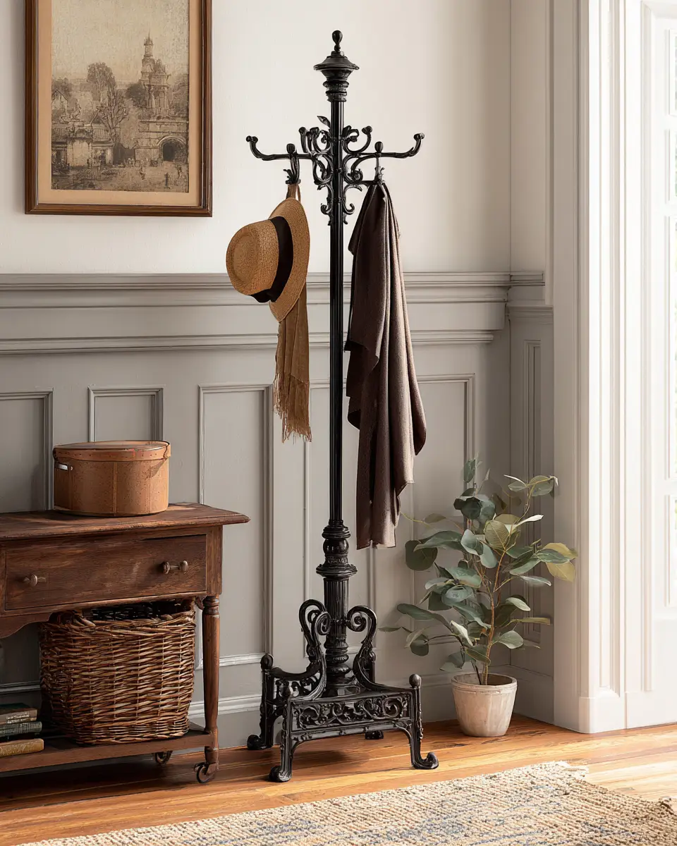 Black Traditional Entryway Decor Ideas - Featured
