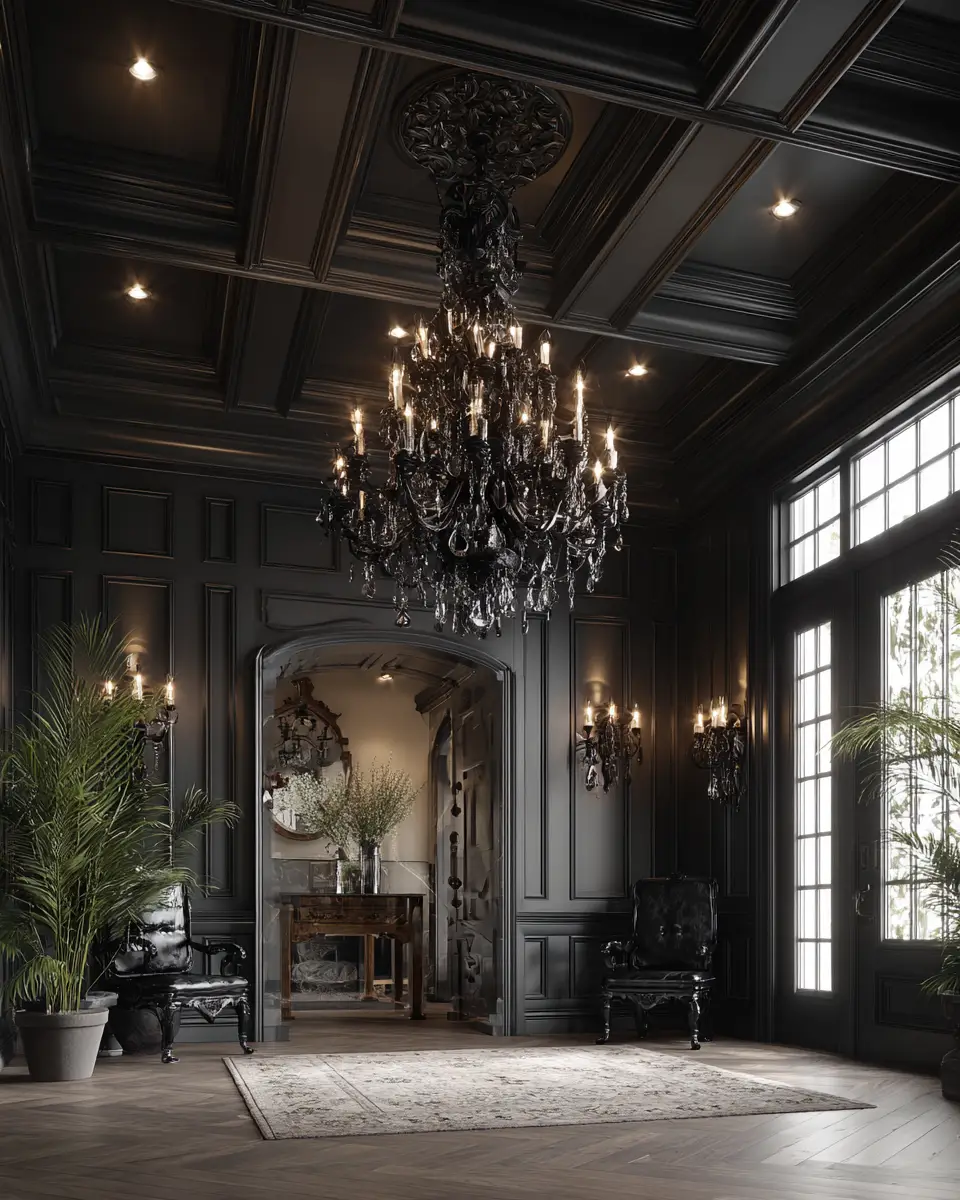 Black Traditional Entryway Decor Ideas