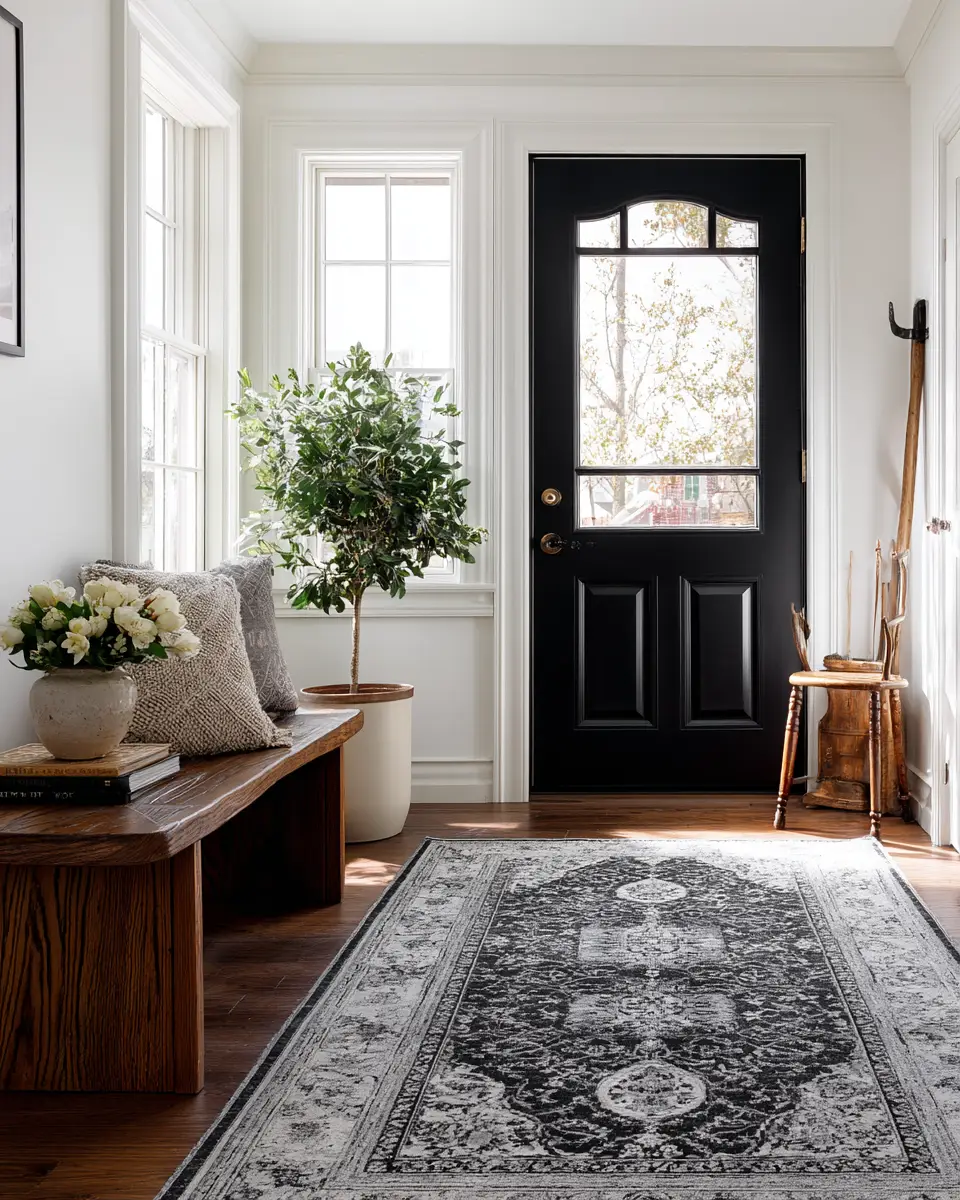 Black Traditional Entryway Decor Ideas