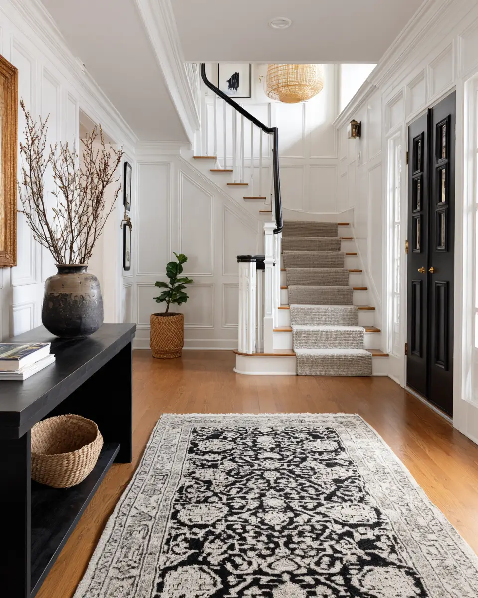 Black Traditional Entryway Decor Ideas