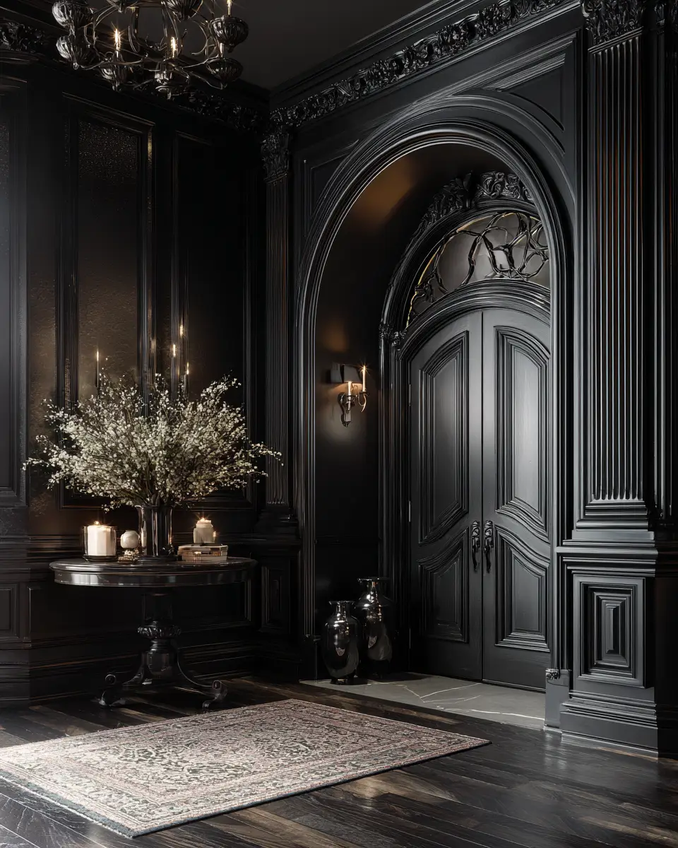 Black Traditional Entryway Decor Ideas