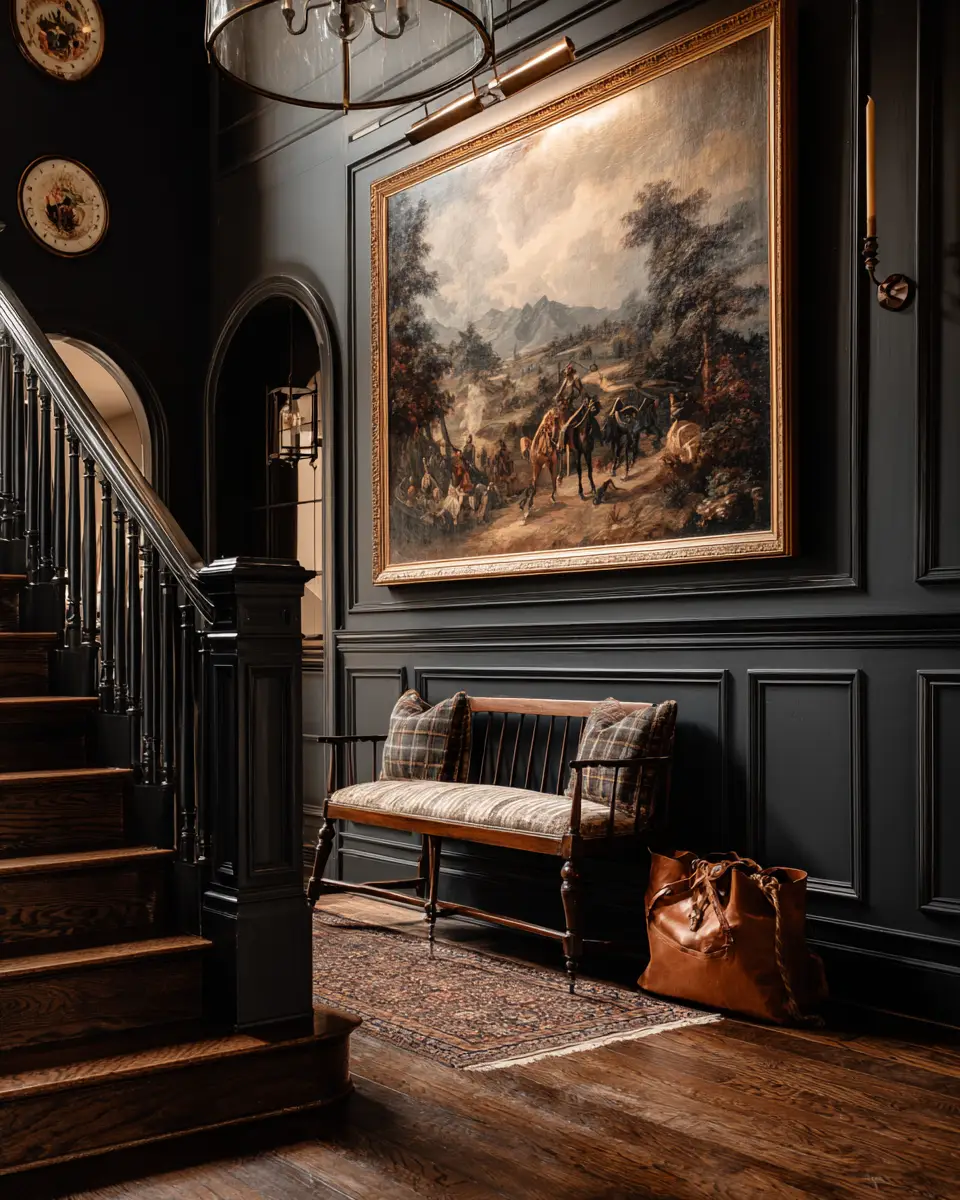 Black Traditional Entryway Decor Ideas