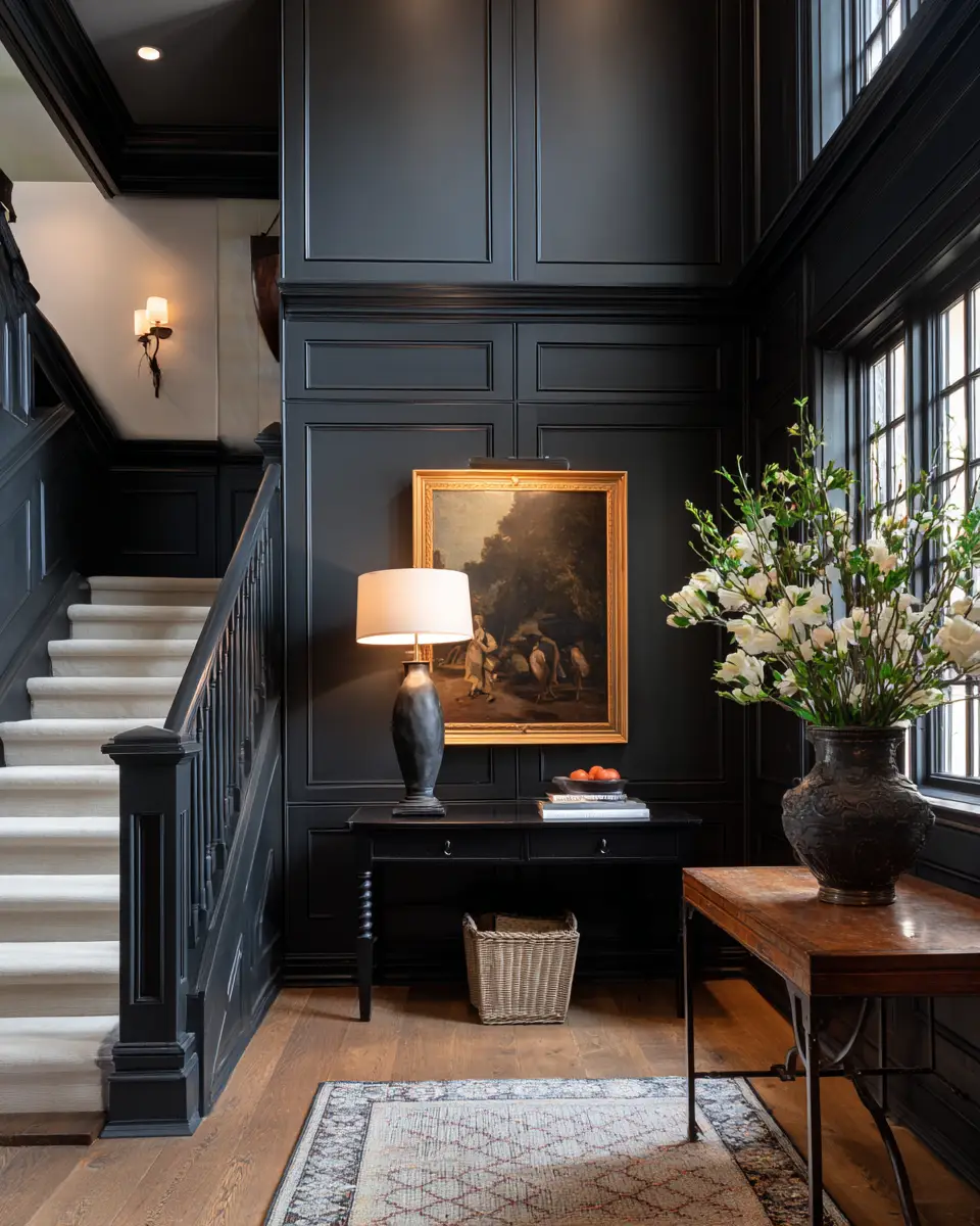 Black Traditional Entryway Decor Ideas