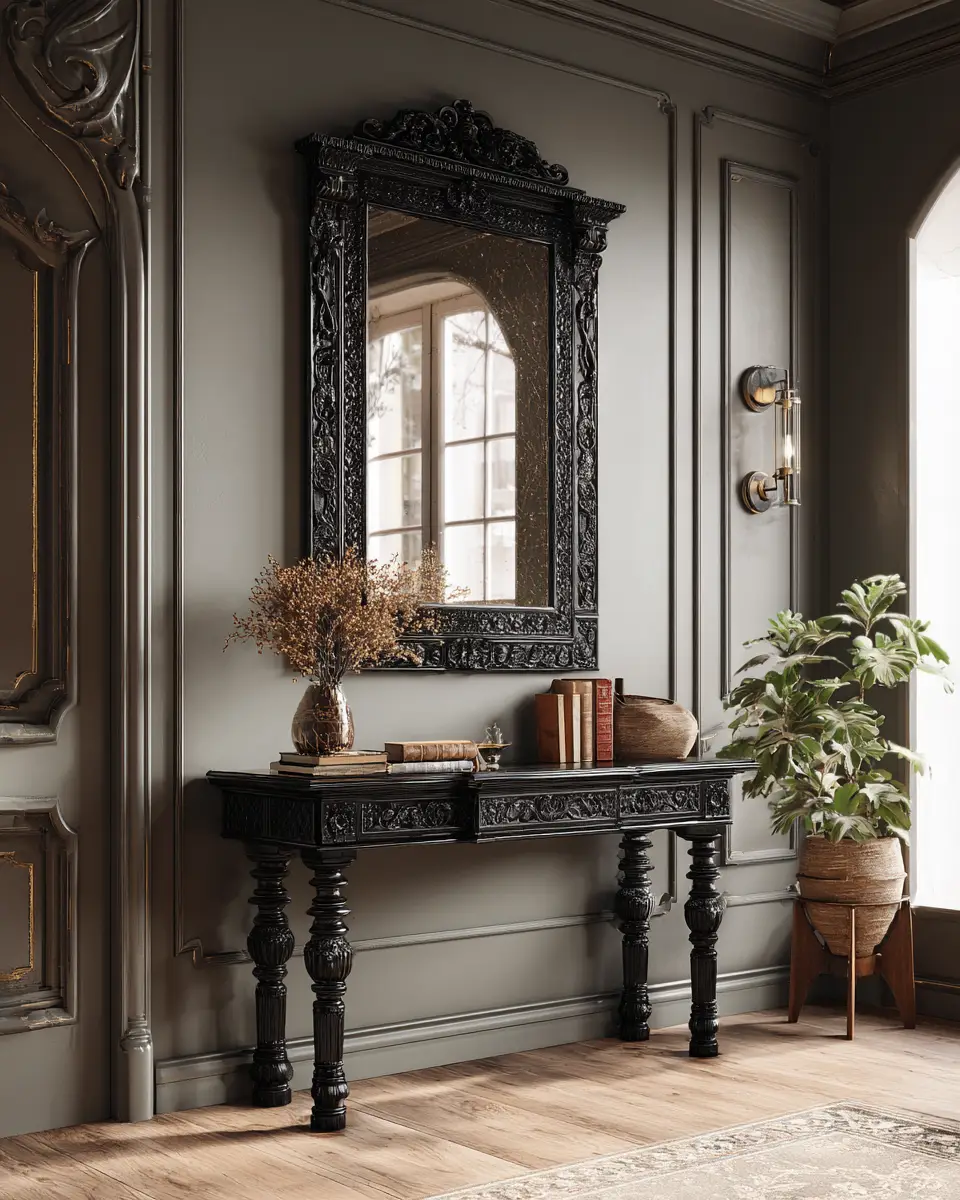 Black Traditional Entryway Decor Ideas