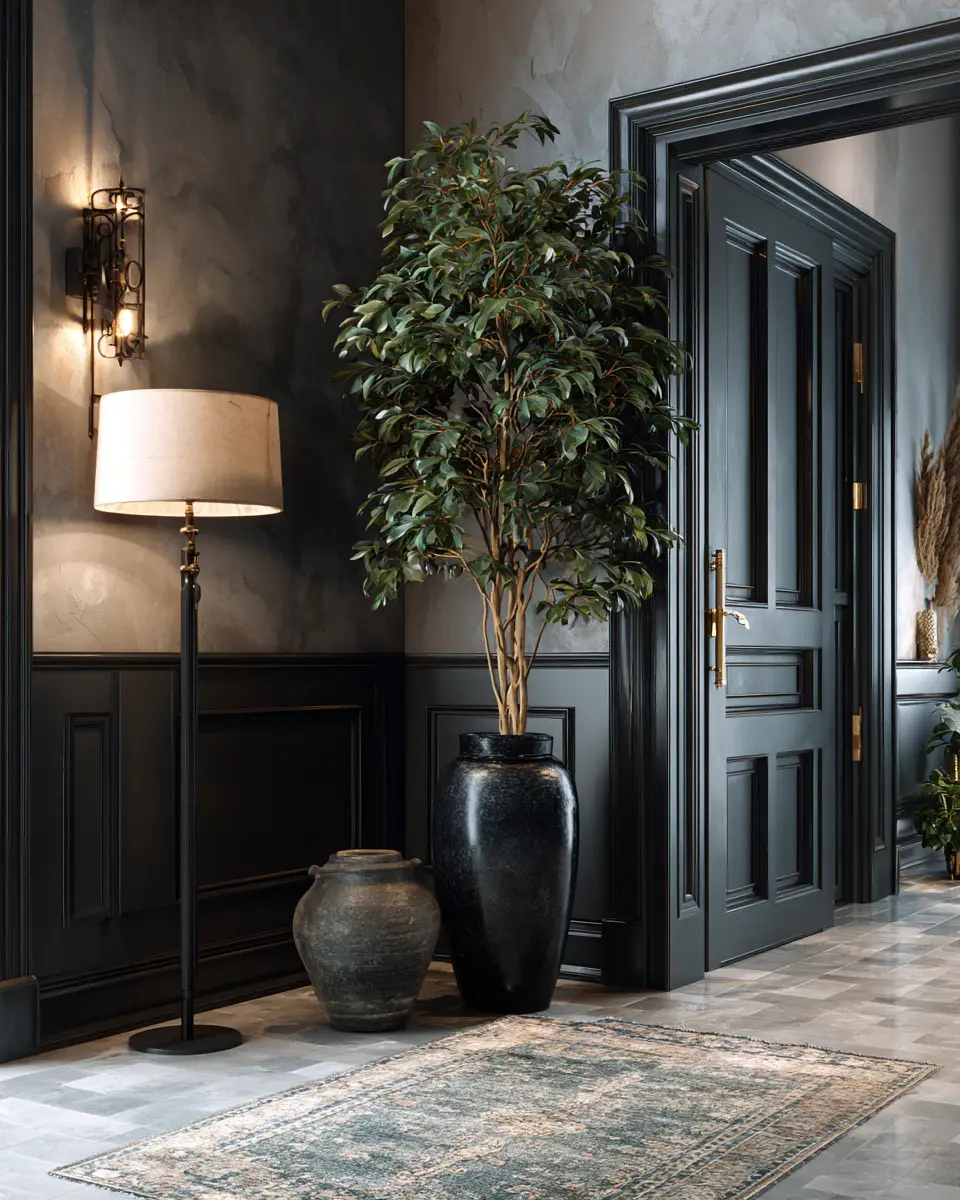 Black Traditional Entryway Decor Ideas