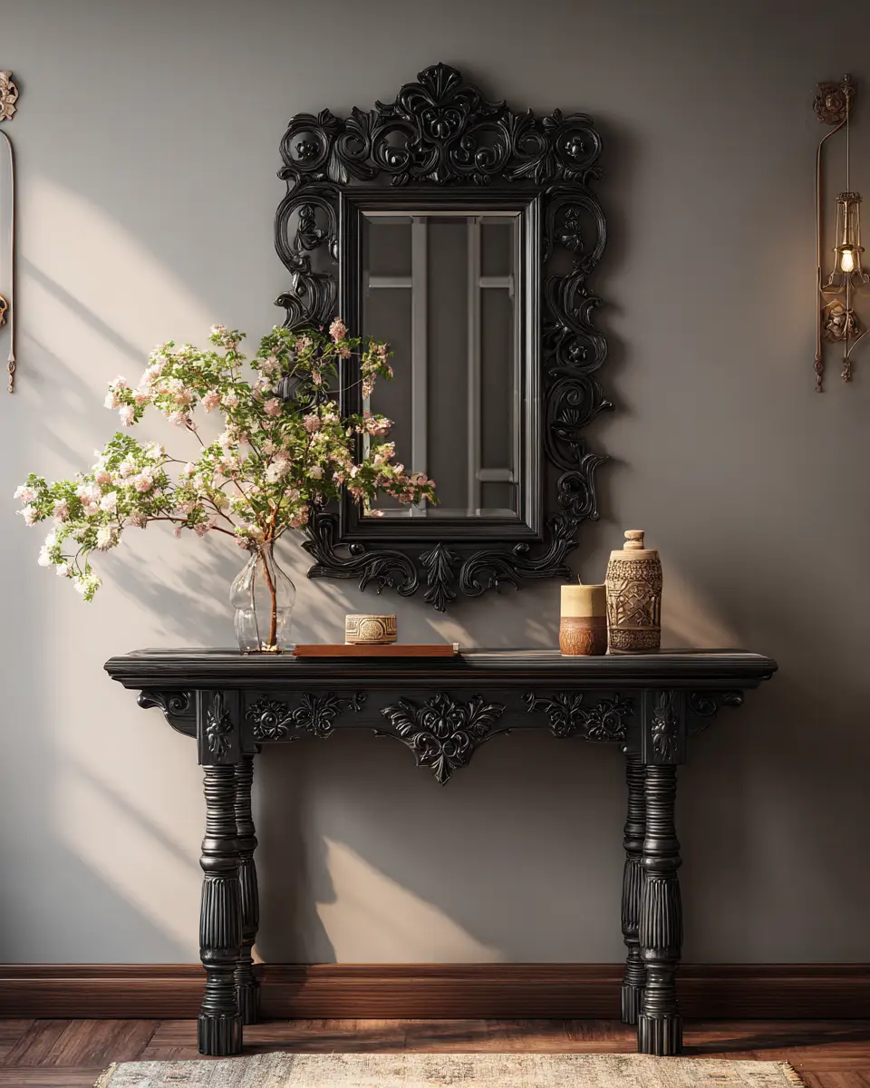 Black Traditional Entryway Decor Ideas