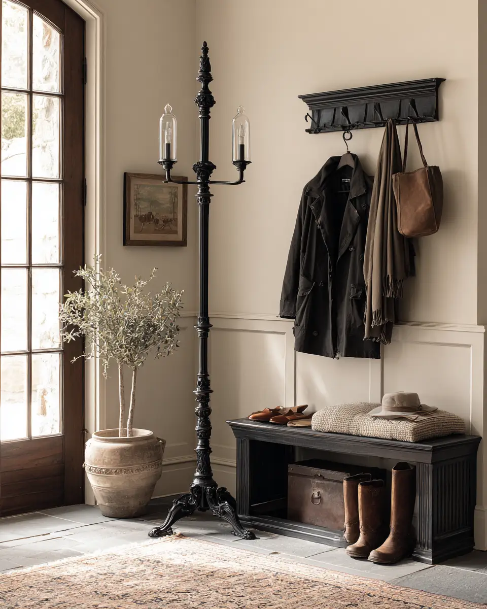Black Traditional Entryway Decor Ideas