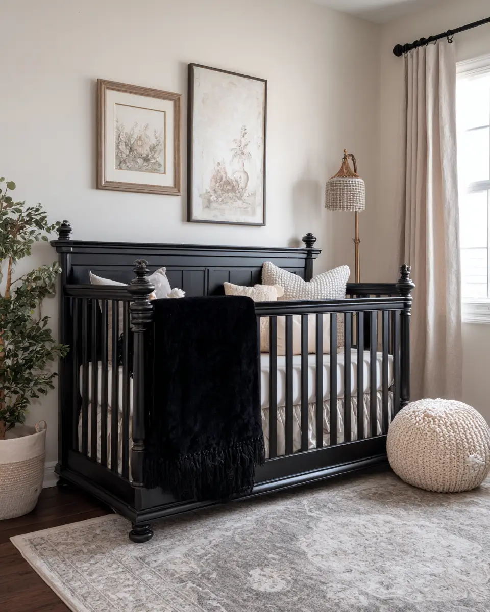 Black Traditional Nursery Decor Ideas