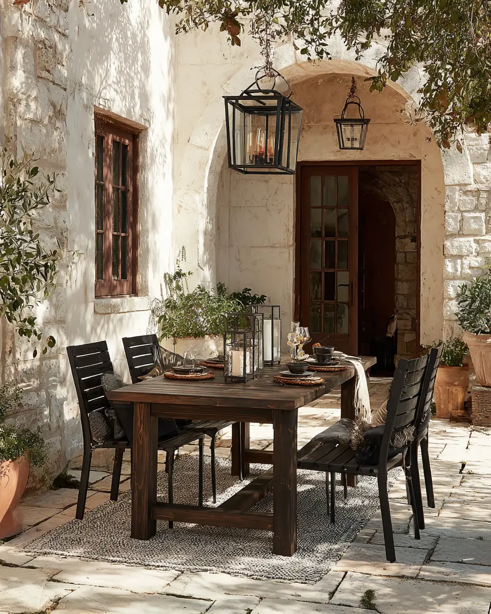Black Traditional Patio Decor Ideas