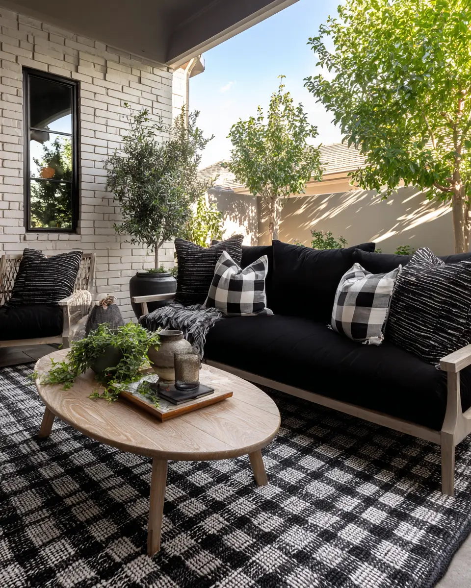 Black Traditional Patio Decor Ideas