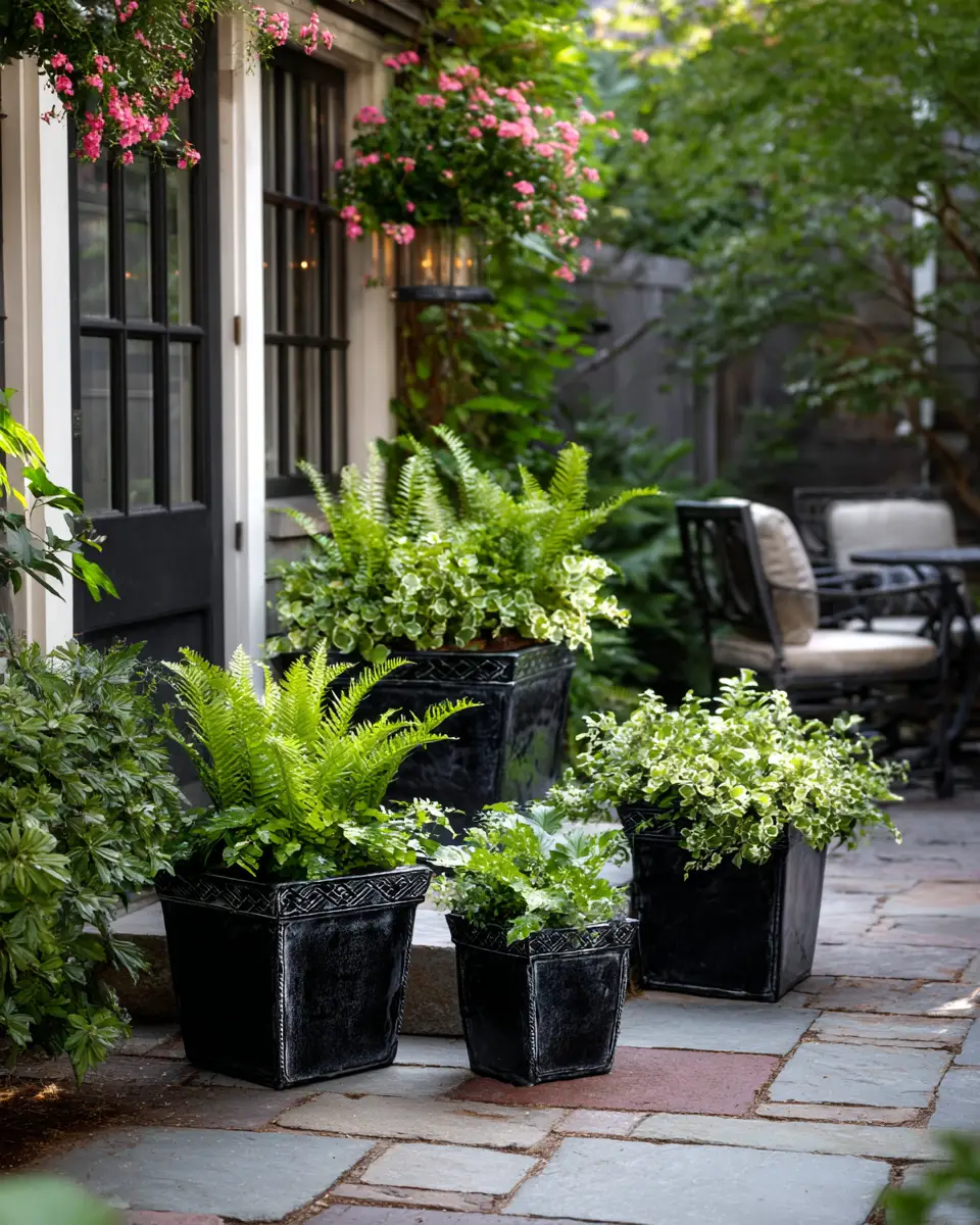 Black Traditional Patio Decor Ideas