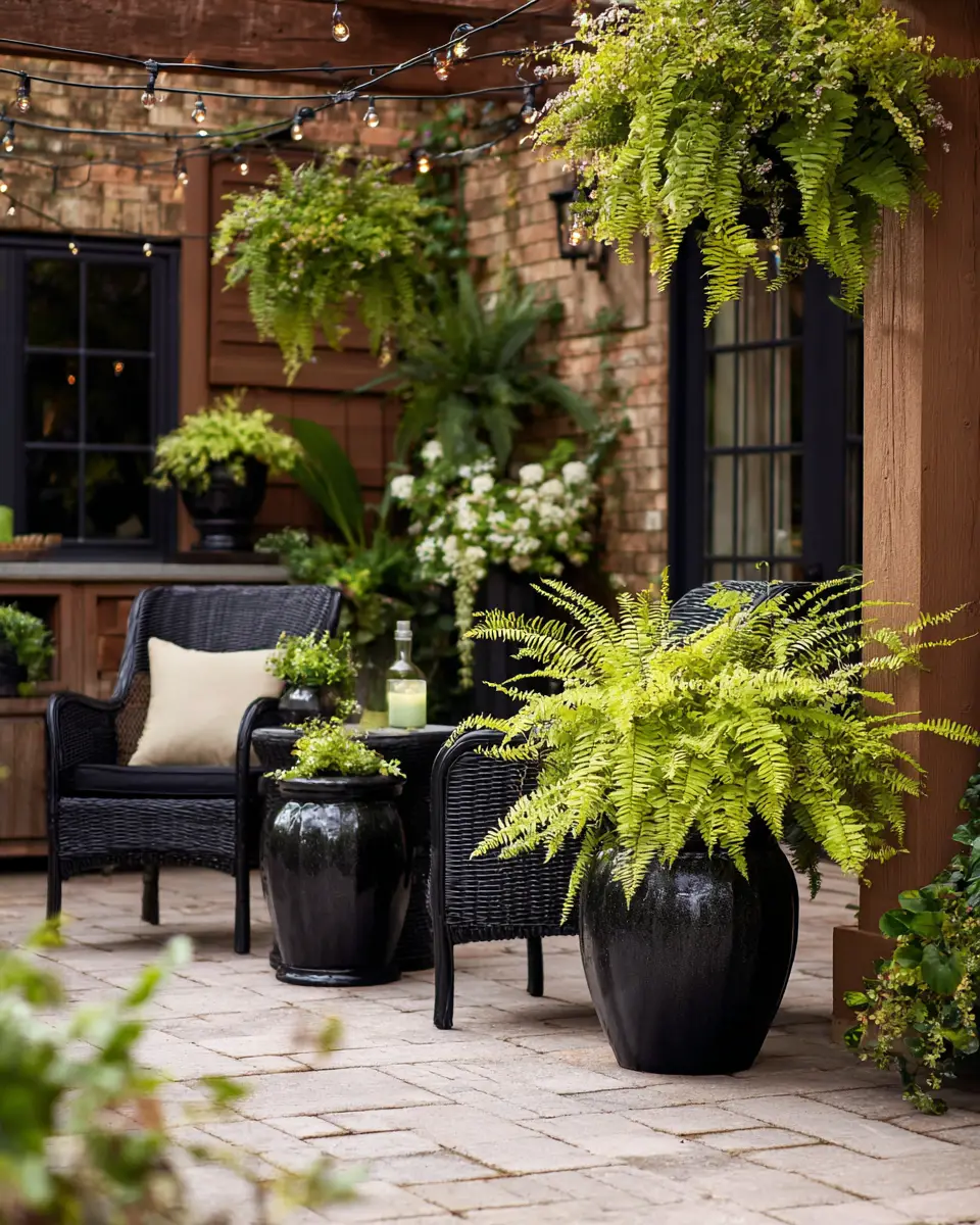 Black Traditional Patio Decor Ideas