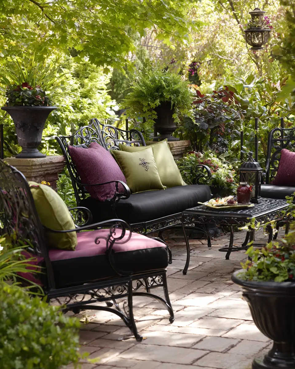 Black Traditional Patio Decor Ideas