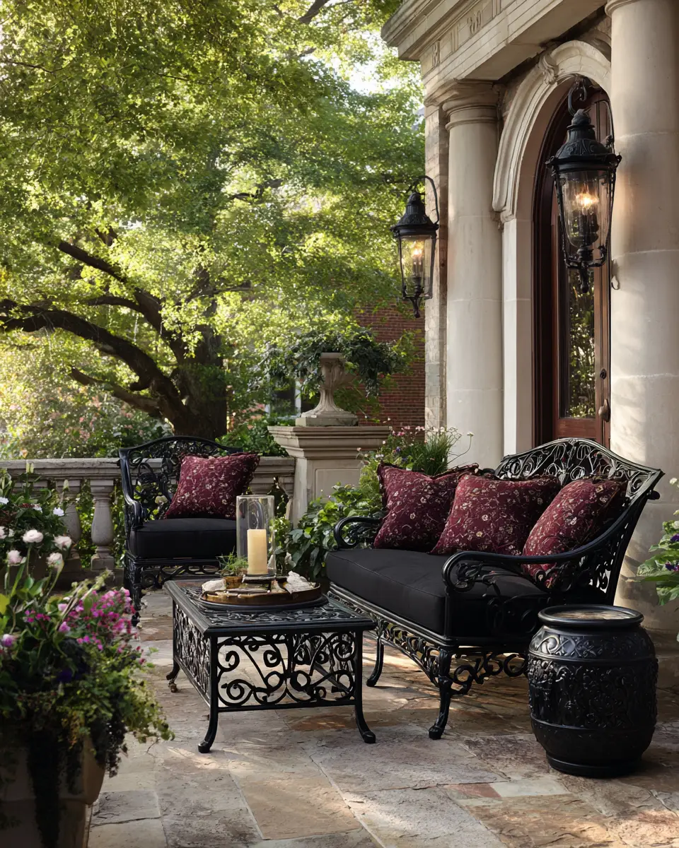 Black Traditional Patio Decor Ideas