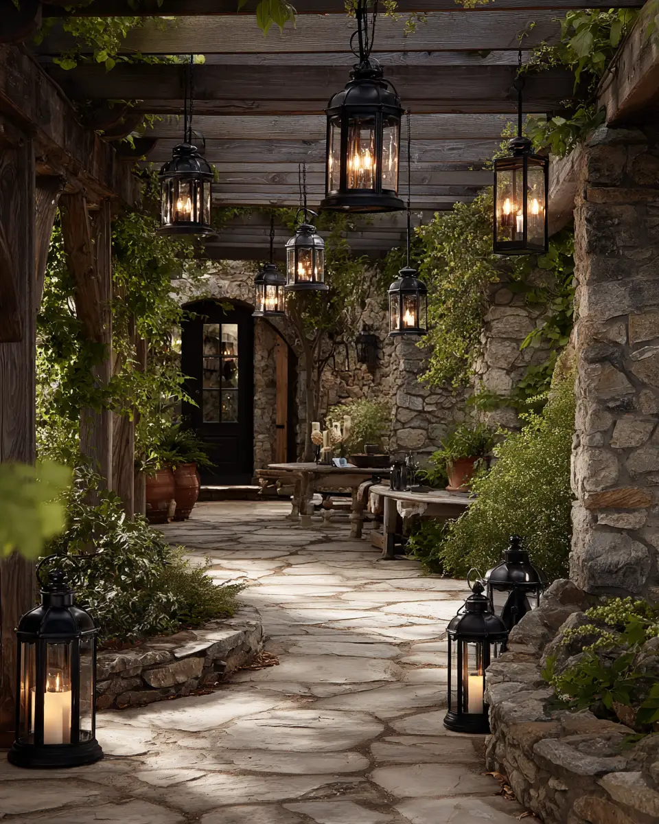 Black Traditional Patio Decor Ideas