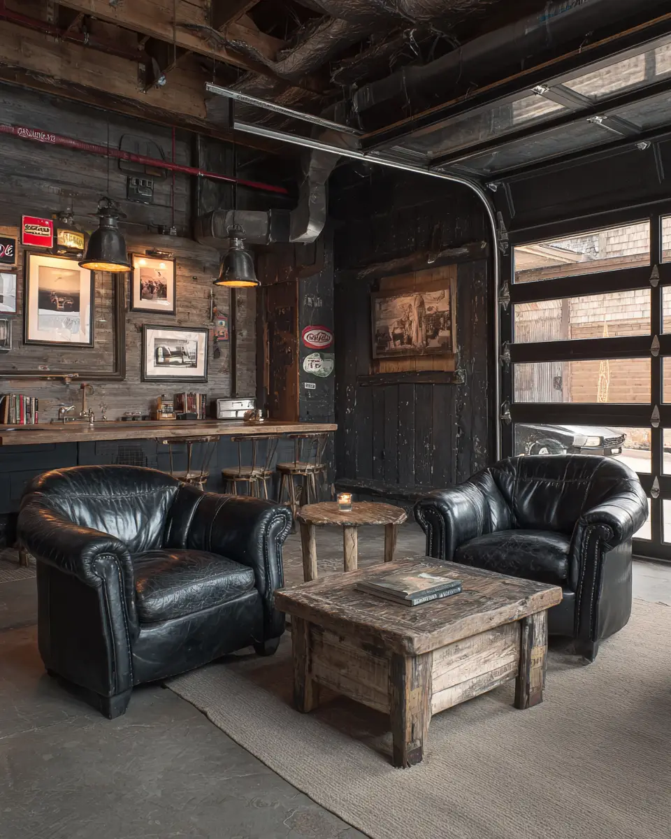 Black Vintage Garage Decor Ideas