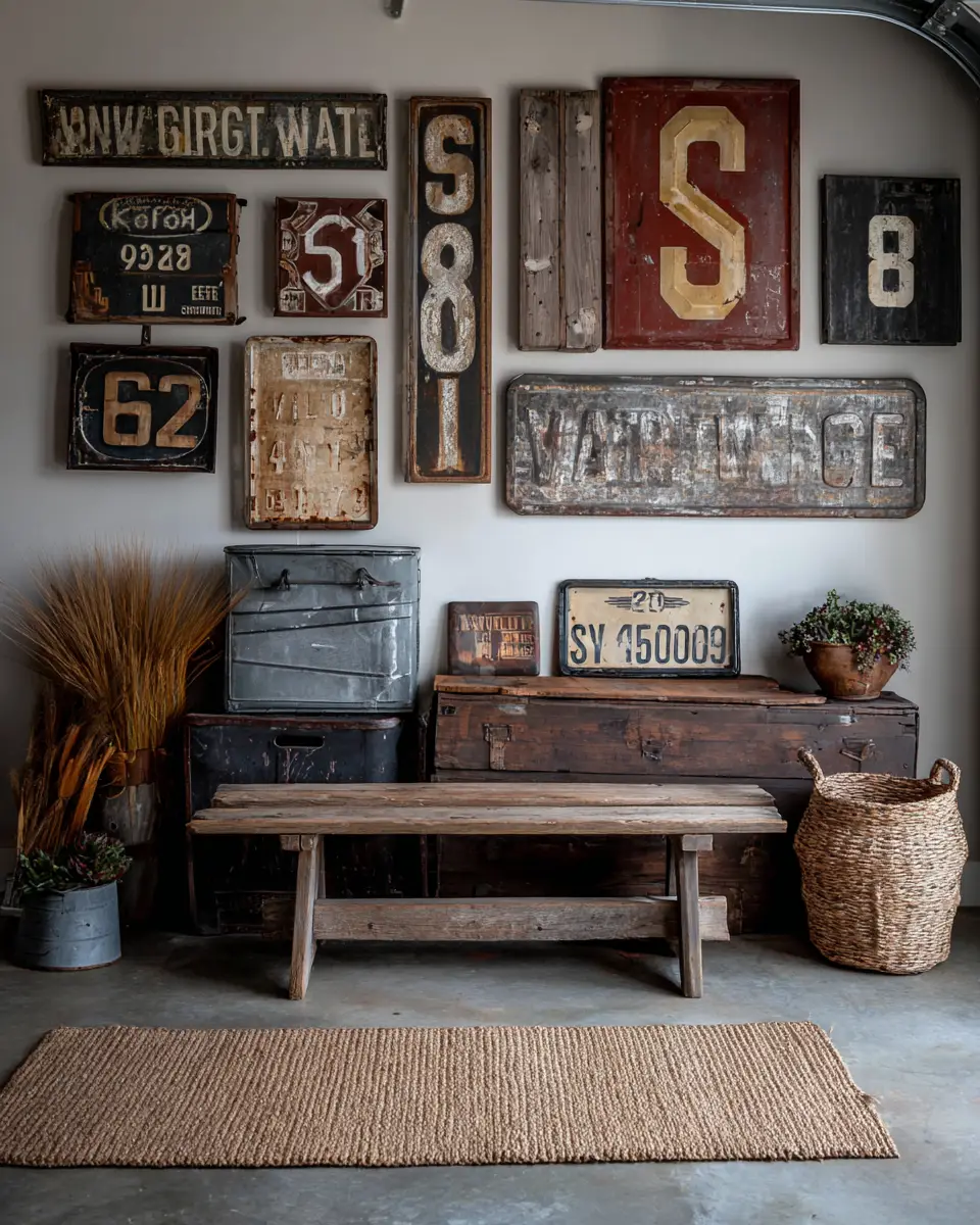 Black Vintage Garage Decor Ideas