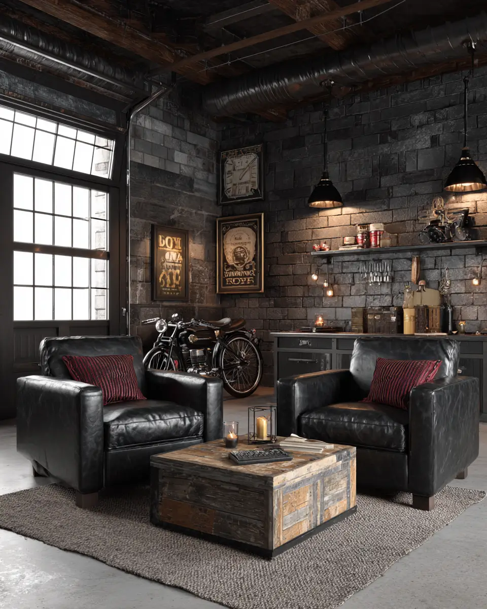 Black Vintage Garage Decor Ideas
