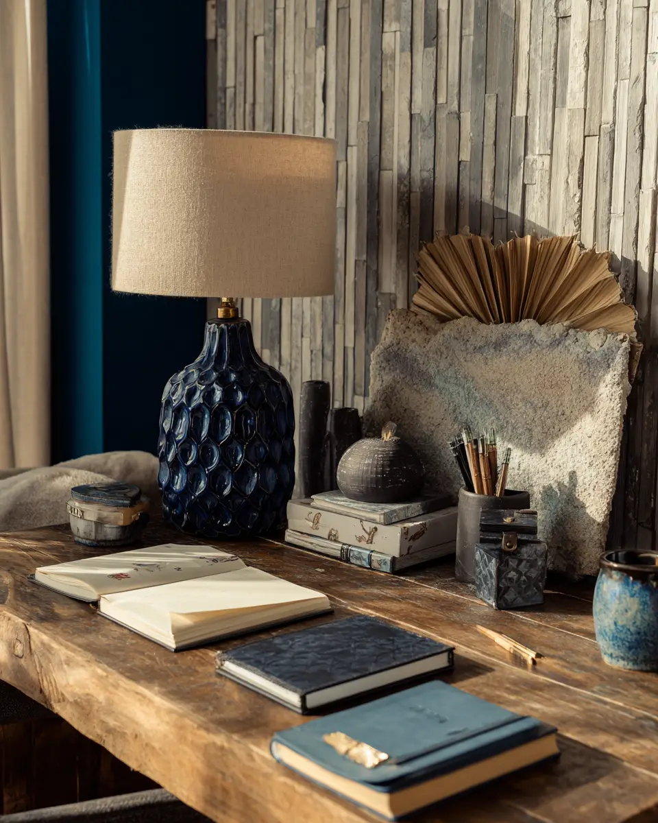 Blue Boho Home Office Decor Ideas