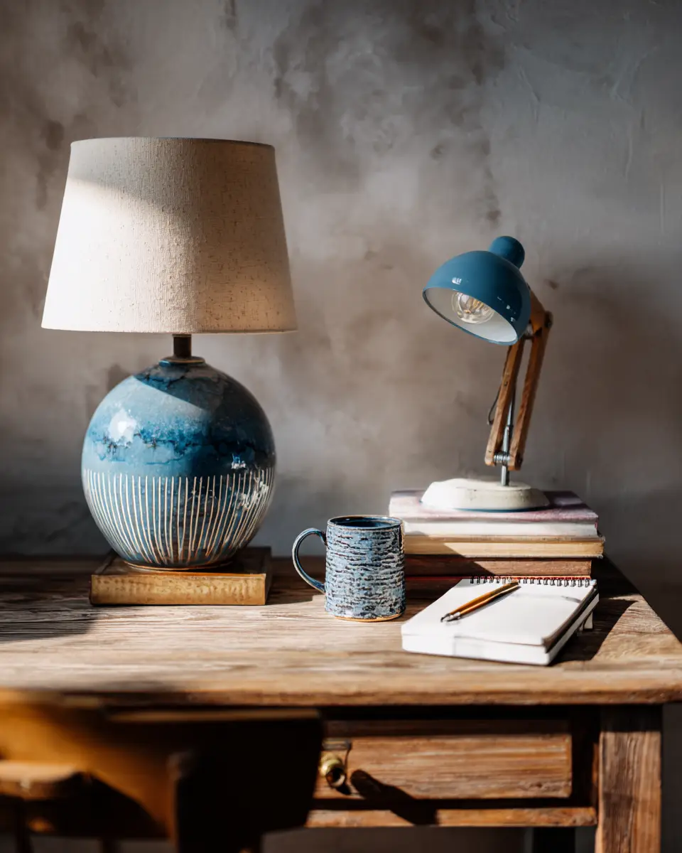 Blue Boho Home Office Decor Ideas