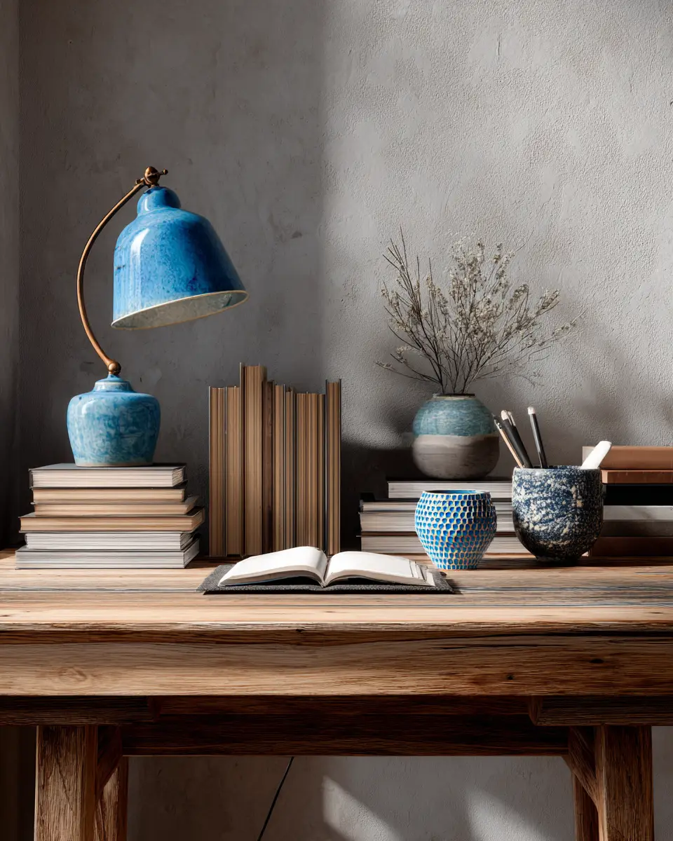 Blue Boho Home Office Decor Ideas