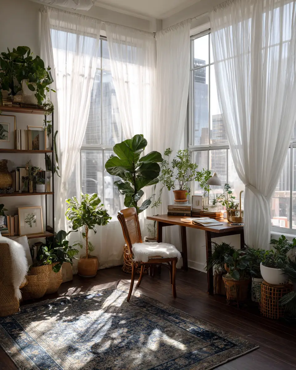 Blue Boho Home Office Decor Ideas