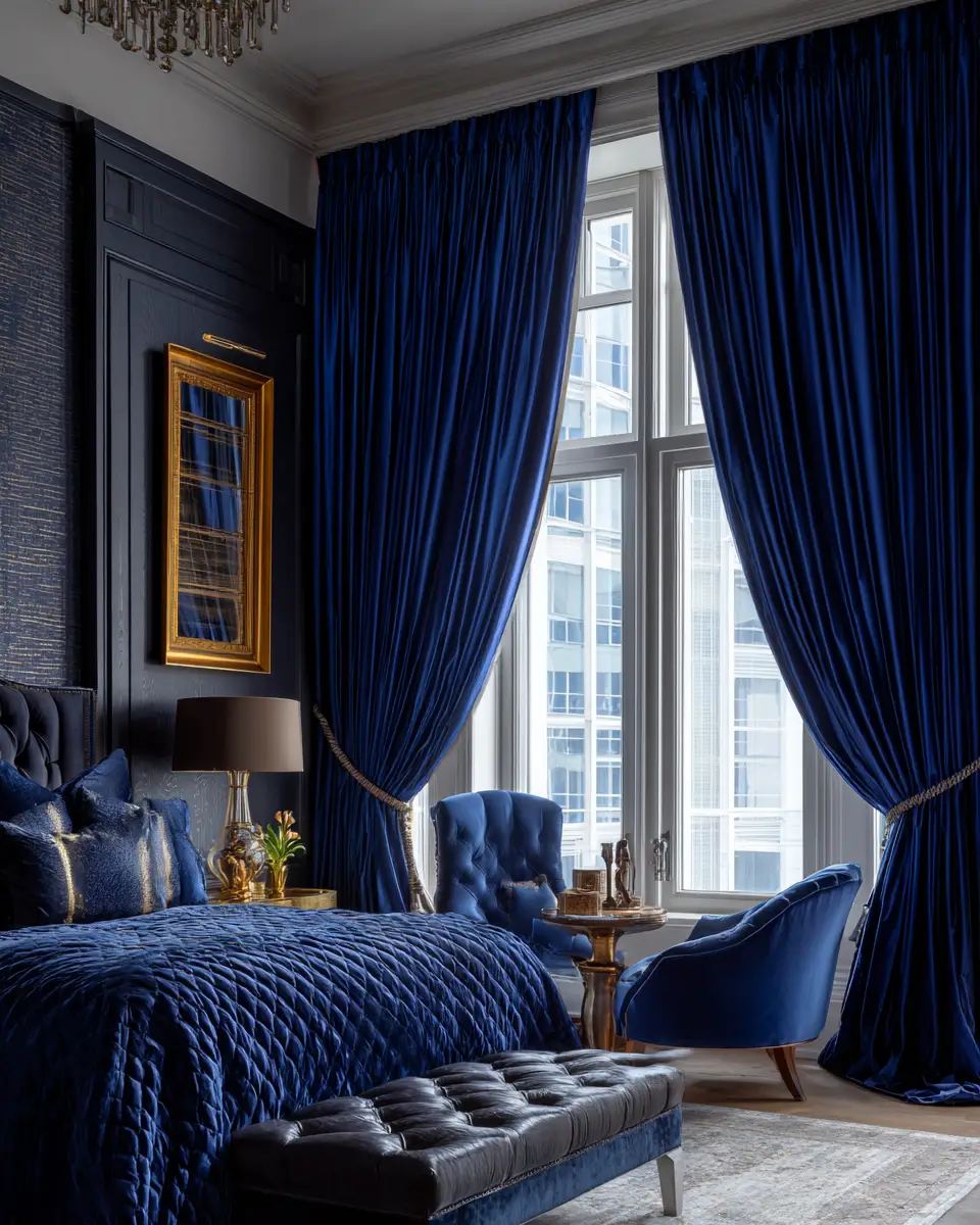Blue Classic Bedroom Decor Ideas