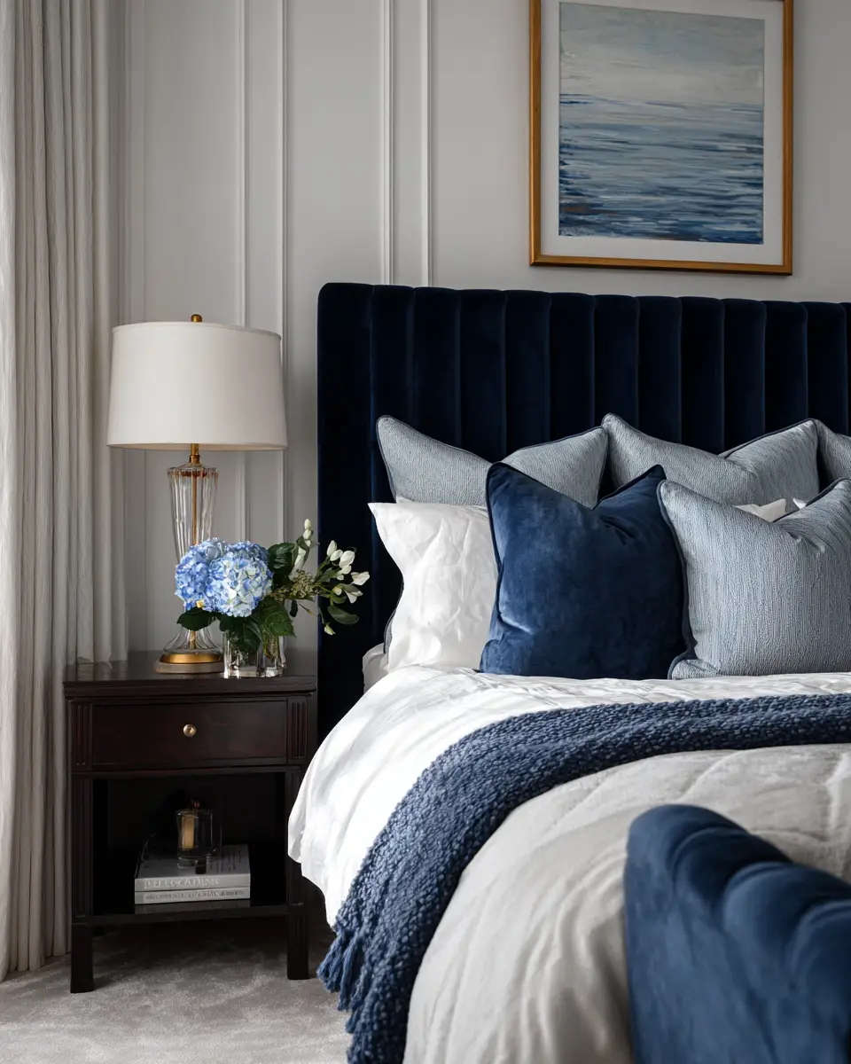 Blue Classic Bedroom Decor Ideas