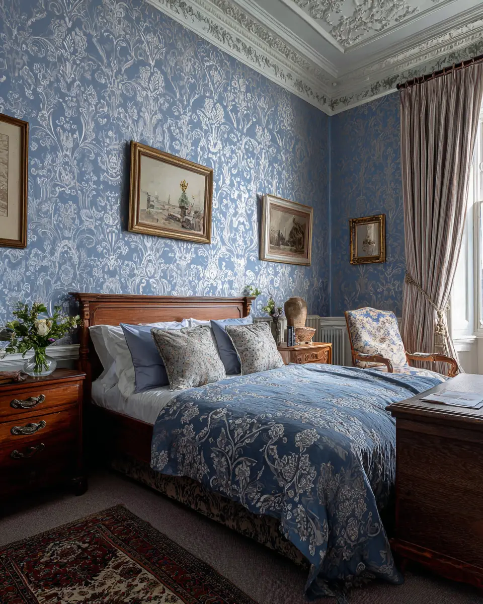 Blue Classic Bedroom Decor Ideas