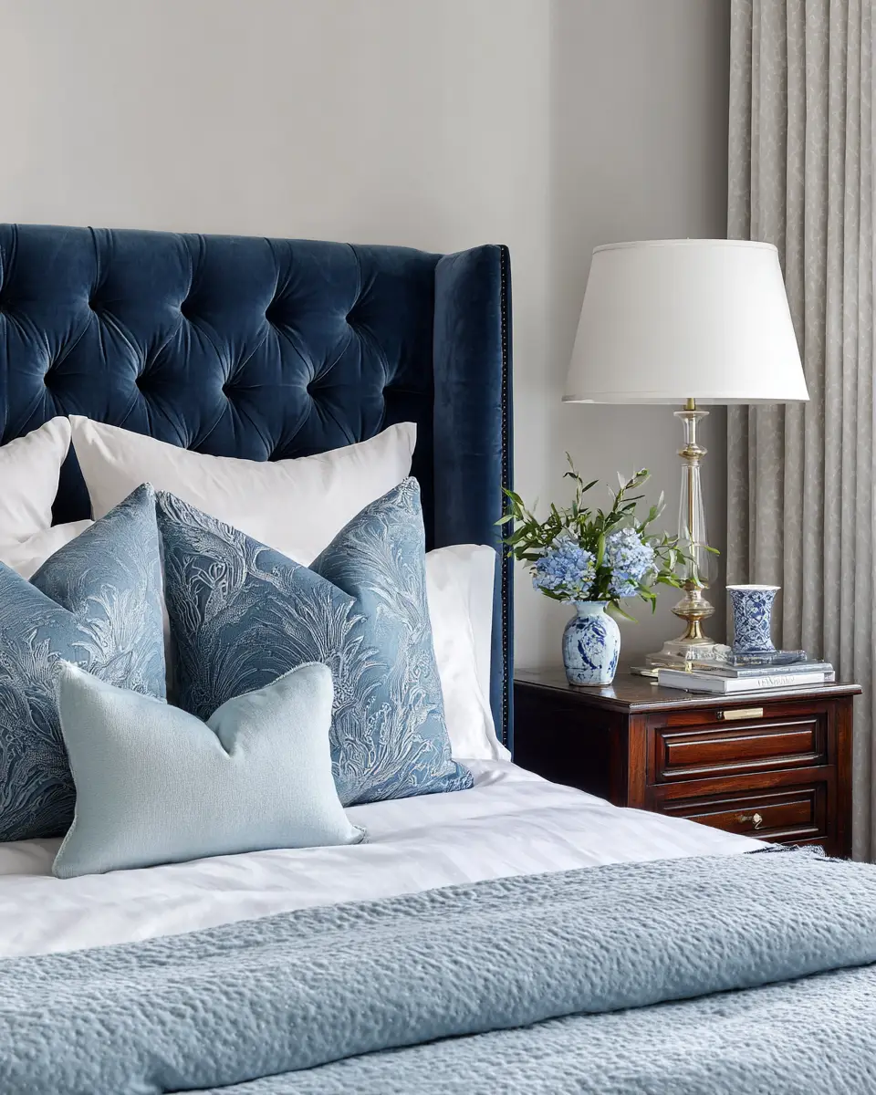 Blue Classic Bedroom Decor Ideas